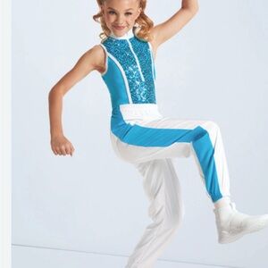 Kids Blue and White Costume